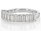 Moissanite Platineve Band Ring 1.30ctw DEW.