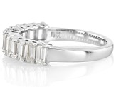 Moissanite Platineve Band Ring 1.30ctw DEW.