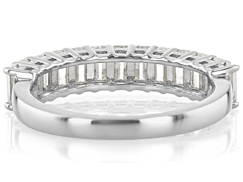 Moissanite Platineve Band Ring 1.30ctw DEW.