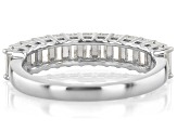 Moissanite Platineve Band Ring 1.30ctw DEW.