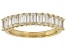 Moissanite 14k Yellow Gold Over Silver Band Ring 1.30ctw DEW.