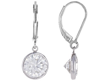Moissanite 14k Yellow Gold Stud Earrings 1.60ctw DEW