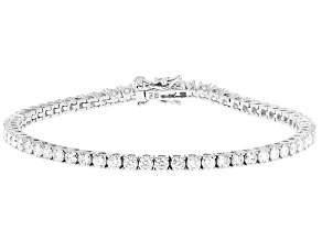 Moissanite Platineve Tennis Bracelet 4.96ctw DEW