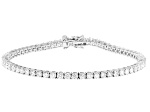 Moissanite Platineve Tennis Bracelet 4.96ctw DEW