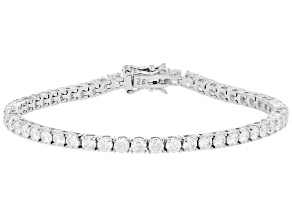 Moissanite Platineve Tennis Bracelet 6.89ctw DEW