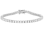 Moissanite Platineve Tennis Bracelet 6.89ctw DEW