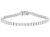 Moissanite Platineve Tennis Bracelet 6.89ctw DEW