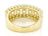 Moissanite 14k Yellow Gold Over Sterling Silver Band Ring 2.06ctw DEW