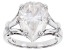Moissanite Platineve Solitaire Rings 5.50ct DEW