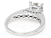 Moissanite Platineve Engagement Ring 3.06ctw DEW.