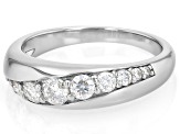 Moissanite Platineve Band Ring 0.60ctw DEW.