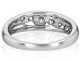 Moissanite Platineve Band Ring 0.60ctw DEW.