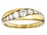 Moissanite 14k Yellow Gold Over Silver Band Ring 0.60ctw DEW.