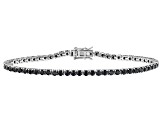 Black Moissanite Platineve Tennis Bracelet 5.20ctw DEW