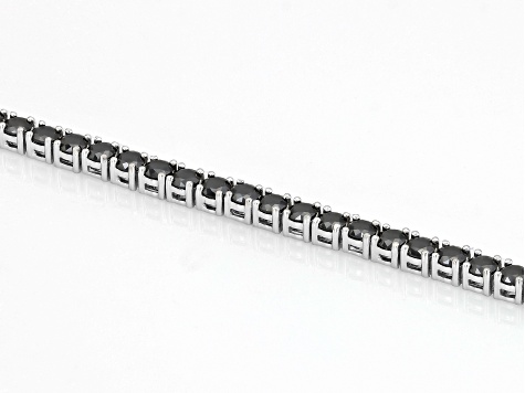 Black Moissanite Platineve Tennis Bracelet 5.20ctw DEW