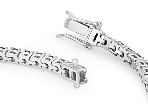Black Moissanite Platineve Tennis Bracelet 5.20ctw DEW