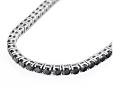 Black Moissanite Platineve Tennis Necklace 14.00ctw DEW