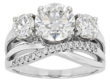 Picture of Moissanite Platineve Ring 3.04ctw DEW.