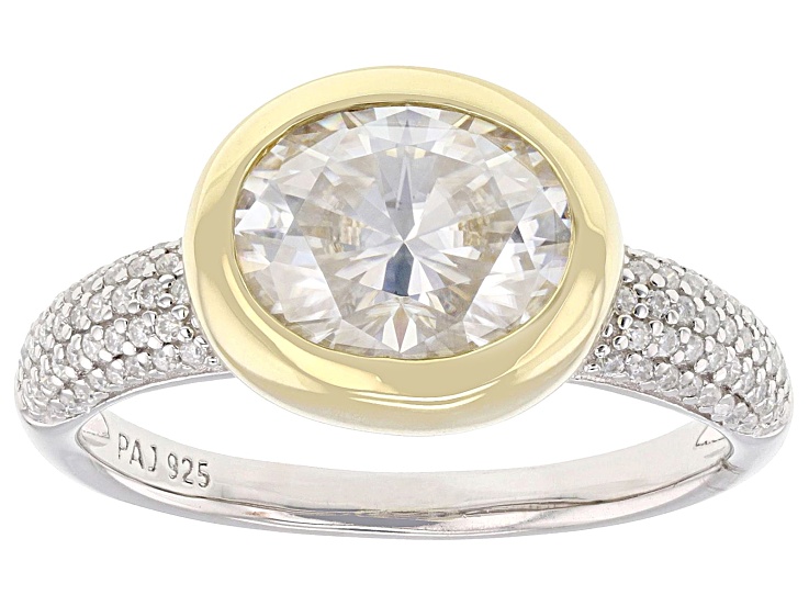Moissanite Platineve Two Tone Ring 2.36ctw DEW. - MFJ838 | JTV