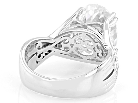 Moissanite Platineve Cocktail Ring 7.53ctw DEW. - MFJ840 | JTV