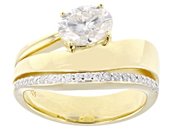 Pre-Owned White Diamond 10k Yellow Gold Band Ring 0.55ctw
