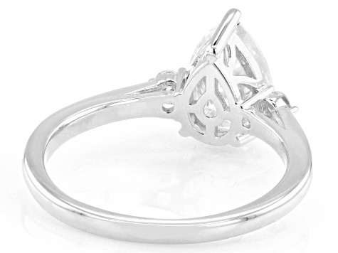 Moissanite Platineve Ring 2.20ctw DEW.