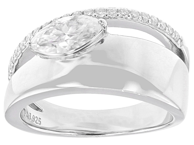 Moissanite Platineve Ring 1.02ctw DEW. - MFJ848 | JTV