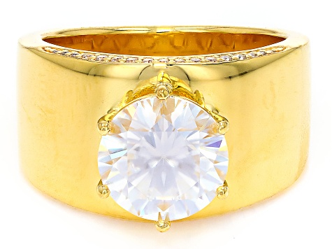 MOISSANITE ゴールドリング 18K RGP印刻 With Certficate Original Solid 18K Gold Moissanite Ring For
