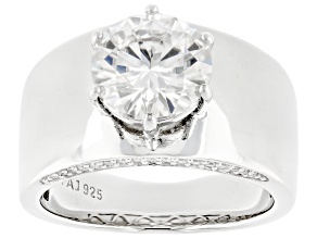 Moissanite Platineve Ring 2.95ctw DEW.