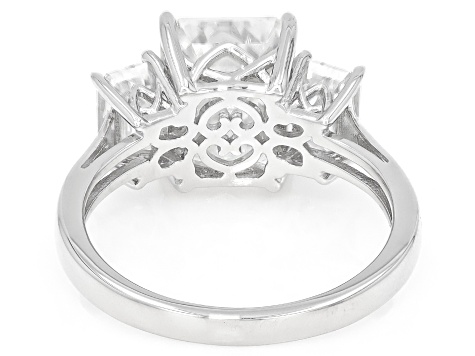 Moissanite Platineve 3 Stone Ring 4.71ctw DEW. - MFJ883 | JTV