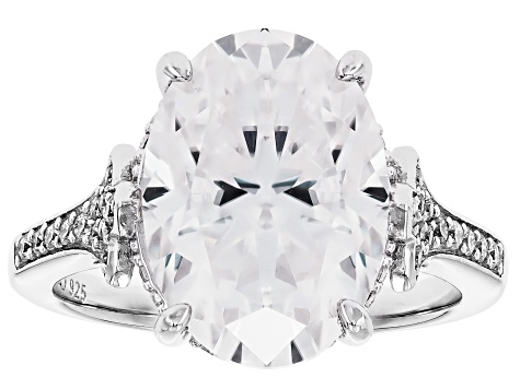 Moissanite Platineve Cocktail Ring 7.64ctw DEW. - MFJ884 | JTV