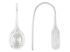 Moissanite Platineve Teardrop Earrings 1.00ctw DEW