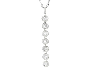 Moissanite Platineve Pendant 0.70ctw DEW