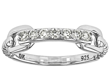 Picture of Moissanite Platineve Band Ring 0.21ctw DEW.