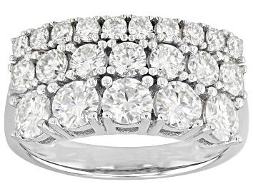 Picture of Moissanite Platineve Multi Row Ring 2.15ctw DEW.