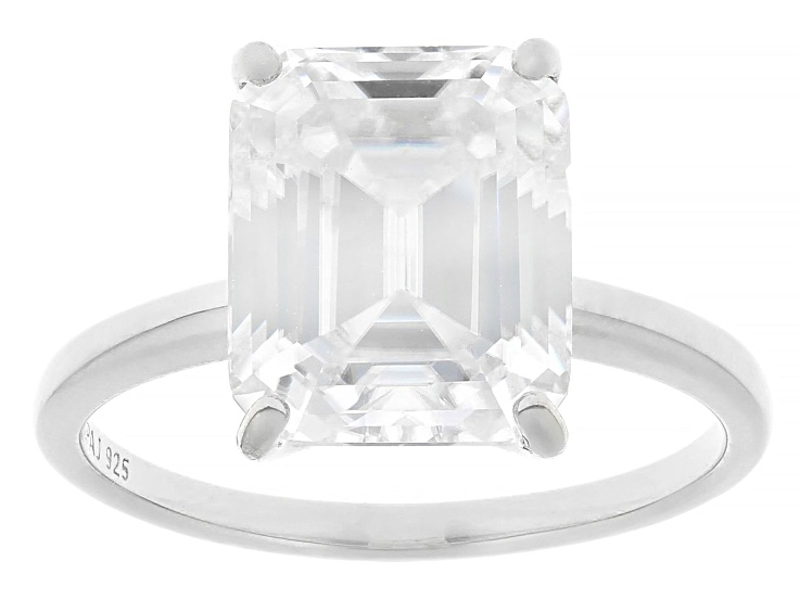 Moissanite Platineve Solitaire Ring 4.93ct DEW. - MFJ913A | JTV