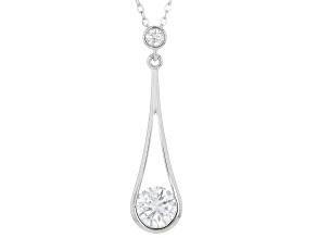 Moissanite Platineve Necklace 1.29ctw DEW