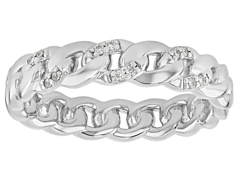 Moissanite Platineve Set Of Two Stackable Rings 0.66ctw DEW.