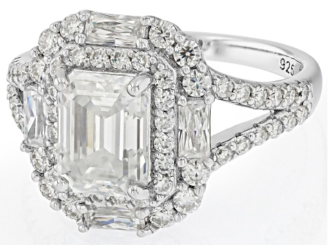 Moissanite Platineve 15th Anniversary Ring 2.95ctw DEW.