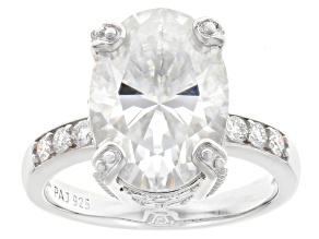Moissanite Platineve Engagement Ring 7.72ctw DEW.
