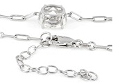 Moissanite Platineve Solitaire Necklace 3.00ct DEW.