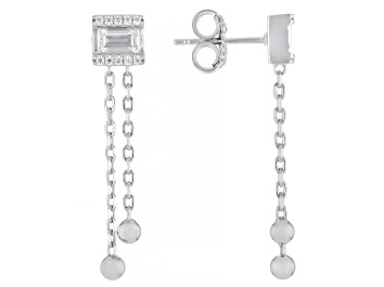 Picture of Moissanite Platineve Earrings 0.74ctw DEW.