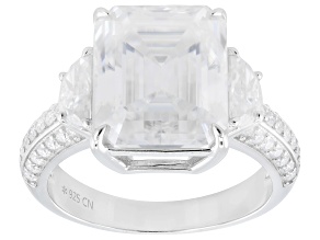 Moissanite Platineve Engagement Ring 8.94ctw DEW