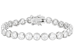 Moissanite Platineve Tennis Bracelet 13.50ctw DEW