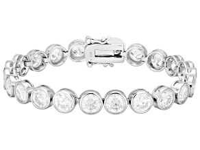 Moissanite Platineve Tennis Bracelet 22.00ctw DEW