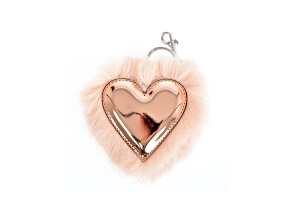 Stella McCartney Pink Vegan Fur Heart