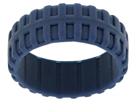 Camo Grey, Black, Navy and Light Grey Set of 4 Men's Silicone Band Rings