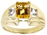 Yellow Citrine 18k Yellow Gold Over Sterling Silver Men's Ring 2.73ctw