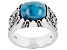 Blue Turquoise Sterling Silver Men's Ring