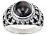 Gray Silver Sheen Sapphire Sterling Silver Men's Skull Ring